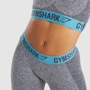 Flex Legging V3 Charcoal Marl/Dusky Teal